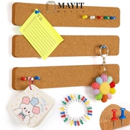 MAYIT Self Adhesive Cork Board, Self Adhesive Cork Material Pushpin Cork Board, Multifunctional Remo