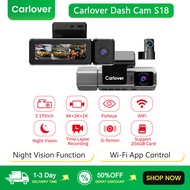 Carlover Dash Cam S18 4K+2K+2K Wi-Fi App Control Night Vision Function Dashcam Dash Cam Car
