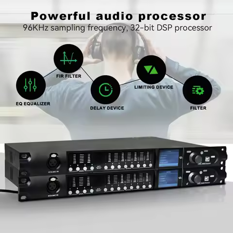 Paulkitson Driverack SD448 Digital Audio Processor Auto FIR/EQ Built-In USB Sound Card Support RTA M