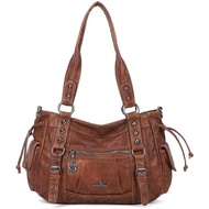 Angel Kiss Women's Shoulder Bag Multi-pocket Retro Wanderer Handbag Shoulder Bag