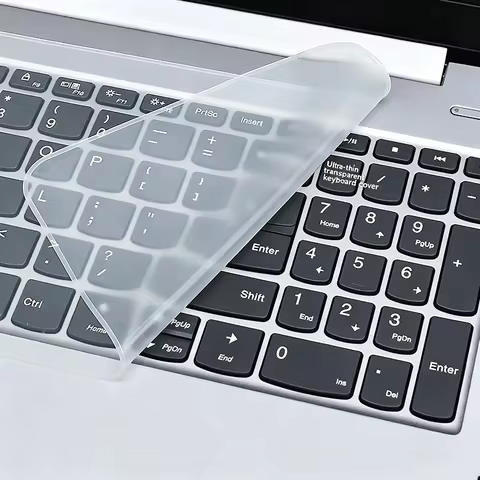 Transparent Silicone Keyboard Cover – Waterproof, Dustproof & Reusable Laptop Keyboard Protector for