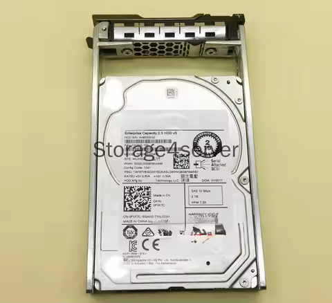 For DELL 2T 7.2K 2.5 SAS 12gb 128M ST2000NX0433 0FVX7C HDD