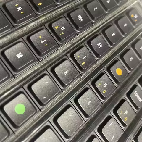 Split Keyboard Low Profile Keycaps Set PBT 54keys with Letter for Cornix Split Keyboard PC Caps Kail