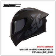 Sec windstorm v3 new modular & dual visor helmet with FREE CLEAR VISOR