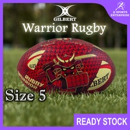 Gilbert Randoms Supporter Rugby Training Ball (Size 5) Warrior Senior Bola Ragbi Bola Sukan Dewasa B