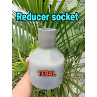 Pvc Fitting Reducer sock 4 x 1 1/ 4 inches AW thick over sock