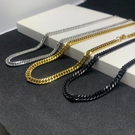 [Twenty-Nine] Necklace 100% Titanium Meeting Chain Men And Women 6mm Stainless Steel