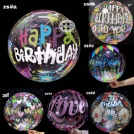 20-inch transparent PVC balloon clear patterned PVC balloon/