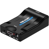 SG LOCAL 1042) 10Gtek HDMI to SCART Converter, Supports PAL/NTSC Formats for TV and Monitor