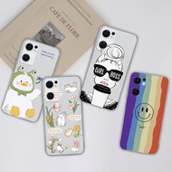 For OPPO Reno 7 5G CPH2371 Cover Phone Case Lovely Sweet Girls Cartoon Matte Clear Soft TPU Silicone Shell for OPPOReno7 5G OPPO Reno7 5G Prevalent Fundas