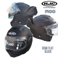 หมวกกันน็อค HJC รุ่น F100 carbon เปิดยกคางเก็บด้านหลัง แบบ 180 องศา