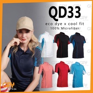 QD33 OREN SPORT Unisex 100% Microfiber Short Sleeve Polo