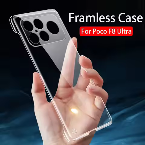 Frameless Slim Clear Hard Back Cover Case For Xiaomi Poco F8 Pro Ultra PocoF8Pro PocoF8Ultra 5G Coqu
