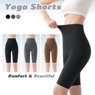 Yoga Shorts Woman High Waist Seluar Tight Perempuan Yoga Pants Seluar Fit Seluar Sukan Wanita