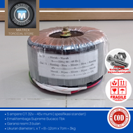 trafo toroid donat 5A CT 32v - 45v murni