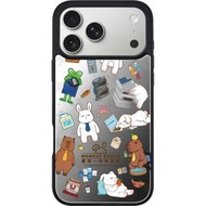 THE HOOD - (多種型號可選)(含兼容Magsafe選項) 星期一的布魯斯 - 趣味辦公室 iPhone 17/16/15/14/13/12/11/Pro/Pro Max 鏡面保護殼 升級版-