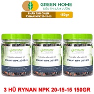 Mua 5 Tặng 1 - Phân Tan Chậm GreenHome Rynan NPK 20-15-15 Hũ 150grDùng Cho Loại Cây Họ Leo Bầu Bí Mư