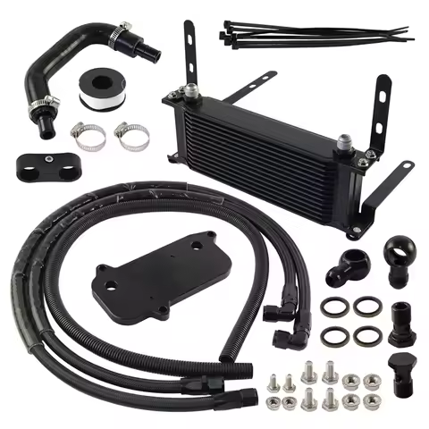 Oil Cooler Kit 14 Row AN8 Gearbox Transmission For Audi VW T5 T6 DQ500 7-Speed ββDSG Aluminum