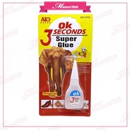 Ok 3 Seconds All Purpose Super Glue / Gam Serbaguna