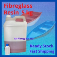 Fiberglass Resin / Fibre Resin / Gam Fiber / Gam bot -5kg