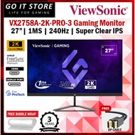 ViewSonic VX2758A-2K-PRO-3 27" 240Hz 1ms 2K Gaming Monitor