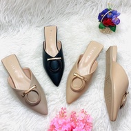 Slip on matte by TMT ring gold mix import high quality fashion women's sandals leather work shoes