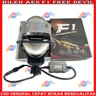 ORIGINAL PROJECTOR AES BILED F1 AES BLUELENS 3 INCH 70 WATT FREE SHROUD AND PREMIUM EYEDEVIL DUAL CH