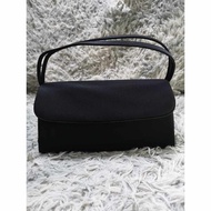 Rectangular Black Baguette Bag