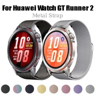 Metal Magnetic Watch strap For Huawei Watch GT Runner 2 Replacement breathable For huawei watch gt r