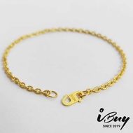 IBUY 916 Gold 1.5MM POLO STAR BRACELET 22K (916)