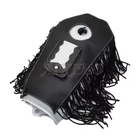 Black Motorcycle Gas Tank Dash Console Center Pouch Bag PU Leather Universal for Harley SPORTSTER XL