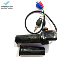 HUIPIAO Xe đạp điện ga 36v48v gia tốc cho e-xe đạp điện Scooter phụ kiện ga tay lái với LED hiển thị