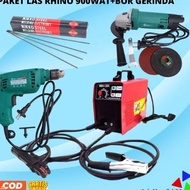 Paket Mesin Las 900watt RHINO + Gerinda Mailtank + Bor Mailtank 10mm +
