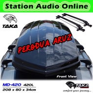PERODUA ARUZ TAKA MD-420 / MD-420D Car Roof Box [Explorer Series] [XL Size] [Glossy Black] Cargo ROOFBOX
