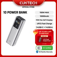 Global 【ccc certified option 】CUKTECH 150W Fast Charging Xiaomi 120W Fast charging 10000mAh Power Ba