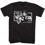 Bruce Lee Chinese Martial Arts Icon Be Water My Friend Adult T-Shirt Tee