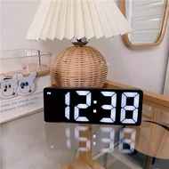LED Electronic Alarm Clock Clock Student Plug-In Dual-Use Small Alarm Clock Digital Clock Voice Cont