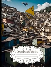 Composition Notebook College Ruled: Favela Full of Kite Without Mistakes, Ideal for Writing, Size 8.