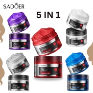 SADOER Hair Colour Wax - Red/Blue/Purple/White/Grey
