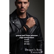 Best 6 mm 8 mm 10 mm dragon rivet hajar agate bracelet