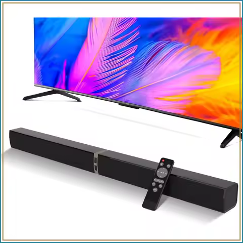 80W Bluetooth Soundbar for Smart TV, 2-in-1 Detachable TV Speaker with Bluetooth 5.0/ARC/Optical/AUX
