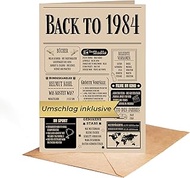 PULSE of HOME Card & Birthday Gift for 41st Birthday Man and Woman - Back in 1984 Cards or 41st Birt