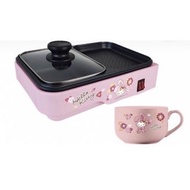 全新 現貨❗️2023 HELLO KITTY 7-11 福袋 拆售 兩用電烤盤 凱蒂貓 燒烤盤 可愛 小家庭 粉紅色