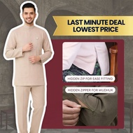 [Last Minute Deal] ZOE ARISAH X ZAUJ Qalif Baju Melayu Lelaki Cekak Musang Wrinkle Resistant FREE BU