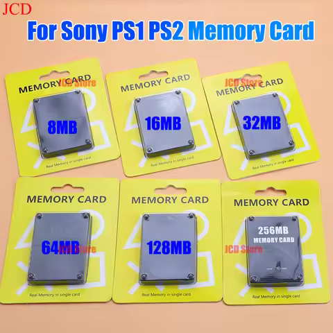 For PS2 8MB/16MB/32MB /64MB/128MB/256MB Memory Card Memory Expansion Cards Suitable for Sony PS1 PS2
