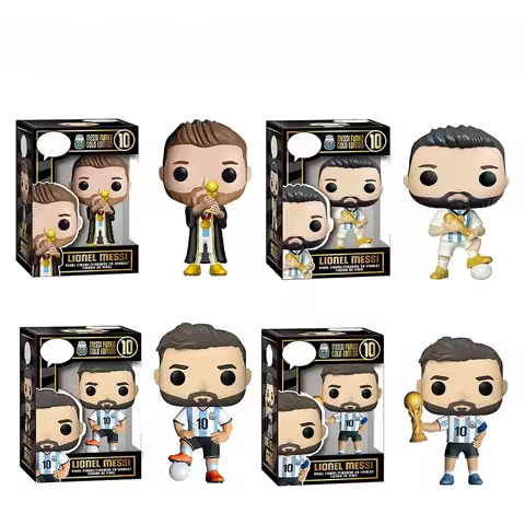 New Funko POP figurine Messi Black Gold Edition, Messi World Cup Trophy Edition Argentina team jerse