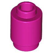 Lego 3062 Brick, Round 1 x 1 magenta