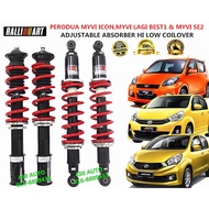 RALLIART MYVI VIVA ALZA ADJUSTABLE FIT MYVI LAGI BEST / MYVI ICON SE SE2 SE1 ABSORBER HI LOW COILOVE