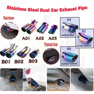 Exhaust tip titanium plug and play axia myvi alza wira kelisa bezza city jazz vios kenari viva ekzos