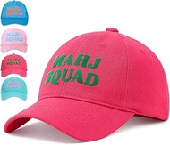 Mahjong Print Trucker Hat Mahj Squad Embroidered Cap Mahj Cap Foam Trucker Hat for Mahjong Accessori